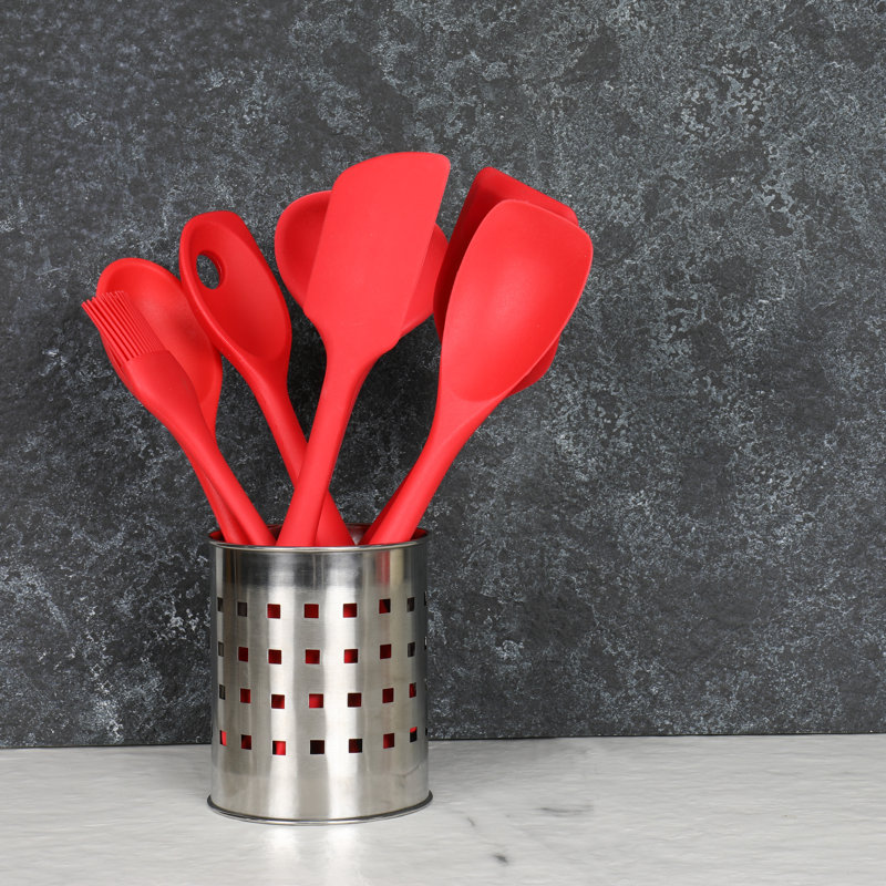 Chef Craft 7 Utensil Set, Red