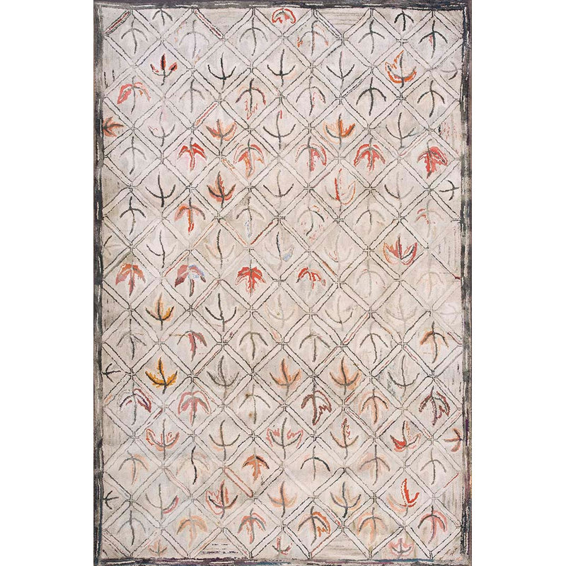 Tapis en coton crocheté ivoire clair