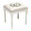 Tabouret de coiffeuse Initiale B, initiales A à Z disponibles