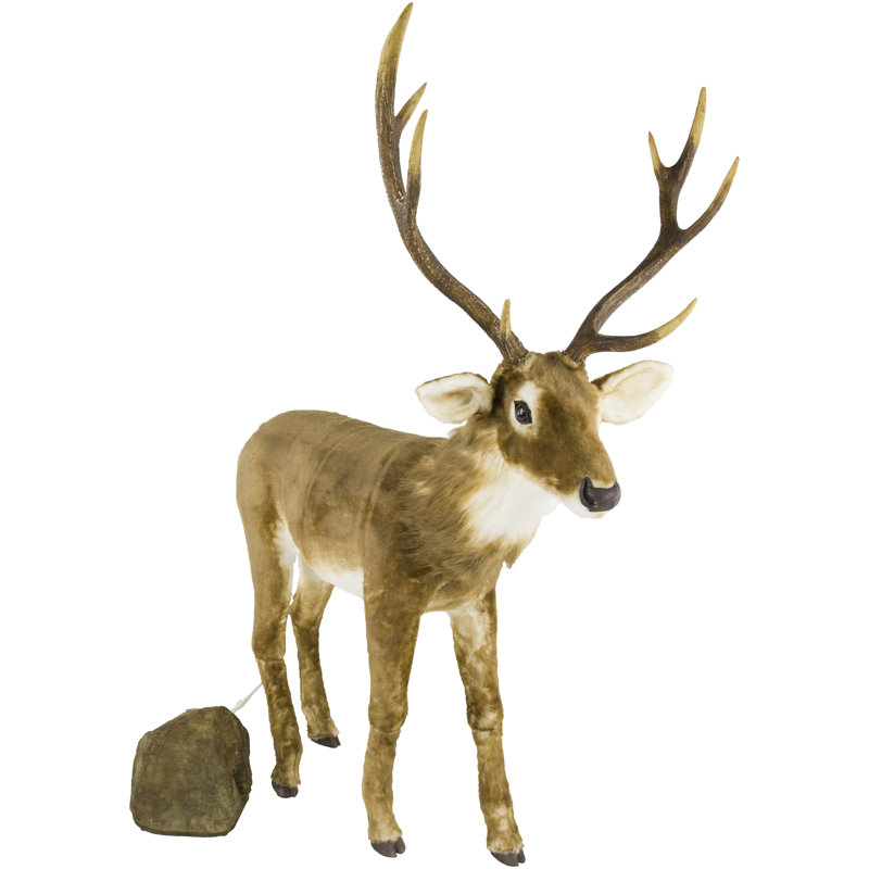 Cerf sur pied mécanique, moyen - 45 X 66 pouces
