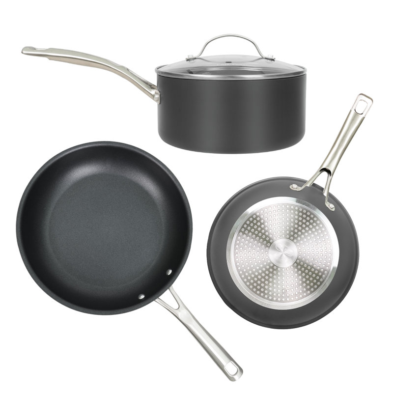 Essential 4 - Piece Hard Anodized Nonstick Cookware Set
