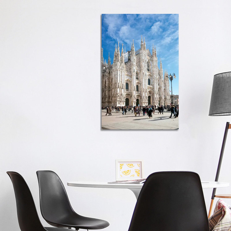 Piazza Del Duomo, Milan, Italy by Matteo Colombo - Wrapped Canvas Print, 101.6 cm H x 66.04 cm W x 1.91 cm D
