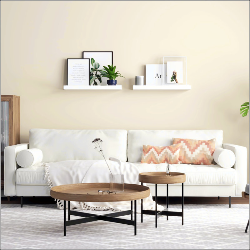 Ensemble de 2 tablettes flottantes murales