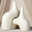 Stretch Cream 10" Earthenware Table Vase