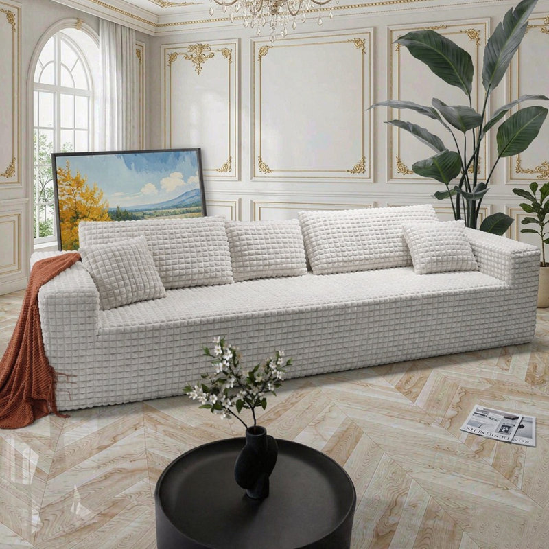 3 Seater Corduroy Sofa, Beige