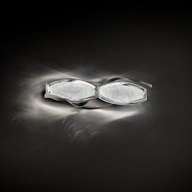 Bijoux 2 - Light LED Bath Bar, Brushed Nickel