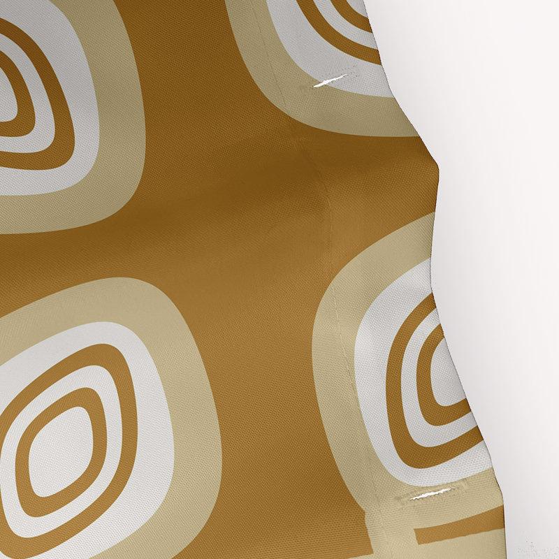 Atrasnu Geometric Shower Curtain, Yellow