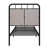 Upholstered Platm Metal Bed Frame