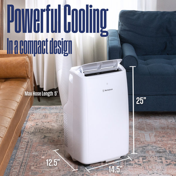  Portable Air Conditioners,8000 BTU(ASHRAE) /5300 BTU (SACC),  Compact Home A/C Cooling Unit with Remote Controller,Built-in  Dehumidifier,Fan Modes,up to 200 Sq.Ft,white,New 2023 Model : Home & Kitchen