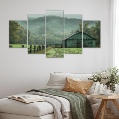 Green Summer Barn Farming Heritage - Barn Art, ensemble d'art sur toile