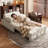 White Chenille Modular Sofa bed cushion couch