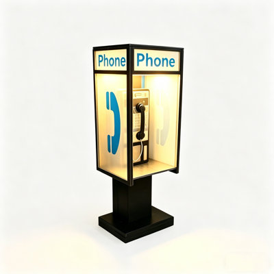 Vintage High-end Telephone Booth Modeling Desk Lamp Table Lamp Suitable For Placing At Home