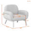 Fauteuil d'appoint moderne avec coussin moelleux, méridienne confortable pour le salon, la chambre à coucher