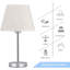 Lampe de table argentée 15,4 po Jazmon