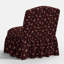 Fauteuil de chambre Edie Ditsia Dahlia bourgogne-121671378