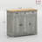 Sideboard - Modern Gray Storage Cabinet With 3 Drawers, Doors, And Adjustable Shelf For Pots Pans Shelves Daily Needs