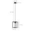 Elijahwan 1 - Light Black Square/Rectangle Pendant