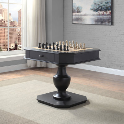 Black Finish Game Table