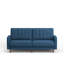Canapé-lit 81,5 po à accoudoirs carrés avec coutures verticales et motif rétro MCM-139909658