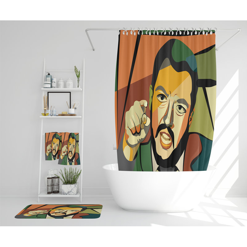 Nastassja Polyester Shower Curtain Set