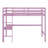 High Loft Bed, Wood Loft Bed With Safety Guardrail, Built-In Desk, Ladder-636454862