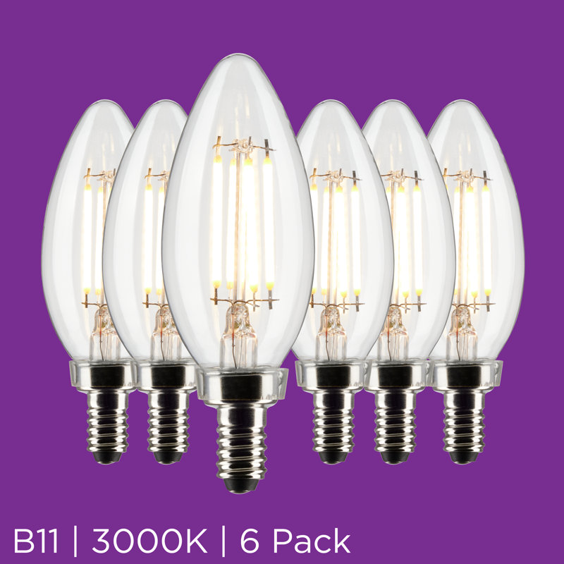 4 Watt Clear LED Bulb, 3000