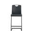 Ensemble de 2 chaises noires en polyuréthane