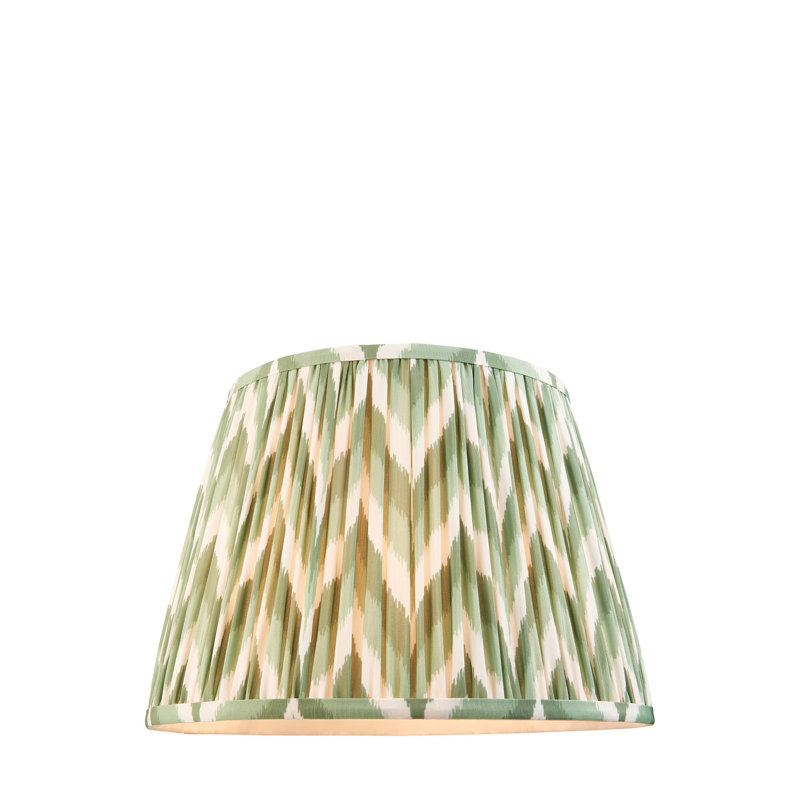 Zigzag Lamp Shade, 24cm H x 25cm W x 35cm D, Green
