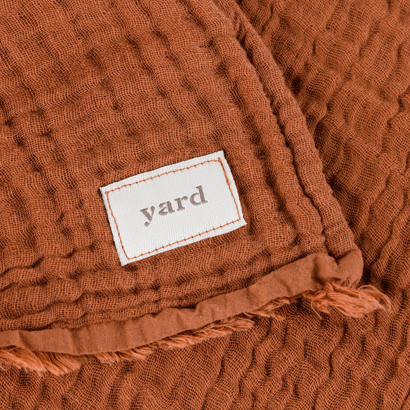 Knitted Throw Blanket, W130 x L180cm, Dark Brown