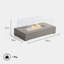 Glass Bio-Ethanol Outdoor Tabletop Fireplace with Flame Guard