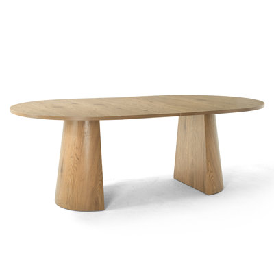 47"-65"-83" Round-To-Oval Extendable Dining Table With 3-in-1 Design
