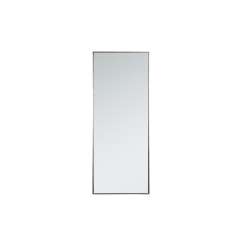 Miroir mural Sabine, 60 po x 24 po, Argent
