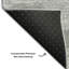 Tapis gris Prisco lavable à la machine de qualité supérieure-950696192
