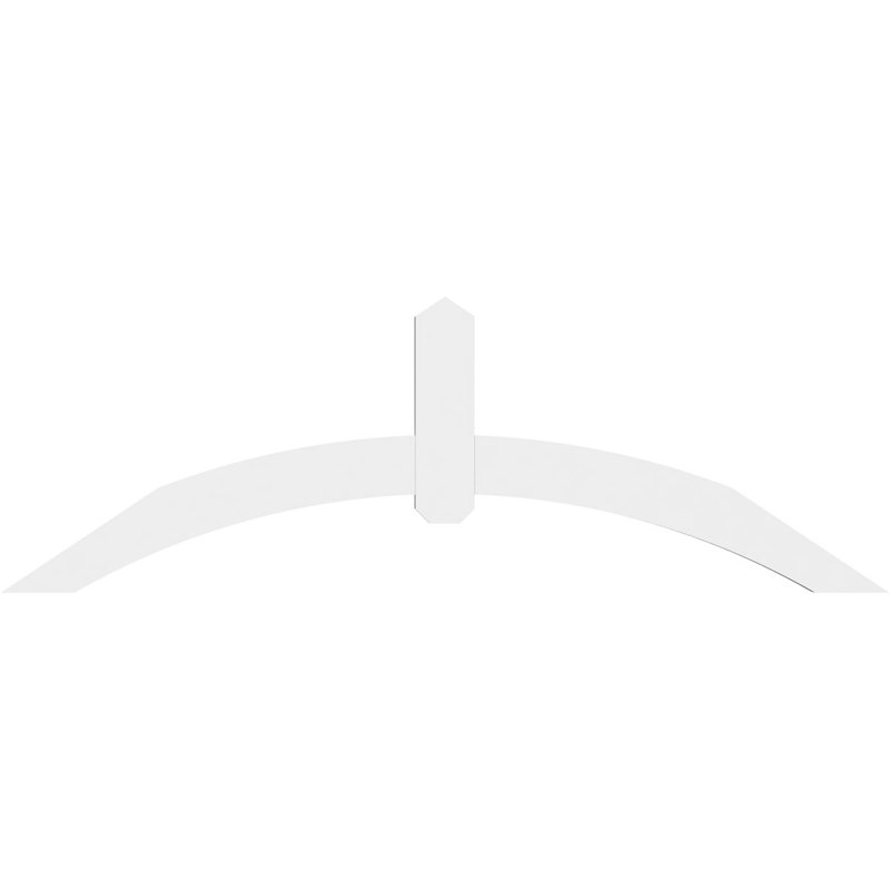 Support pour pignon en PVC Archdale, H 20 po x l 60 po (pas: 8/12), P 2 po x F 4 po