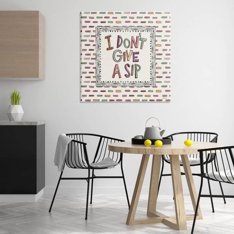 "Wine Sip Sentiment", art mural par Anne Tavoletti, H 36 po x l 36 po