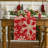 Snowflakes Christmas Table Runner, Seasonal Winter Holiday Kitchen Dining Table Decoration For Home Party Decor-786691725-786691763