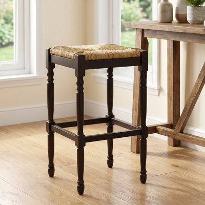Chiem Counter Stool with Solid Wood Frame
