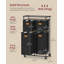 Anshel Wood Rolling Laundry Hamper