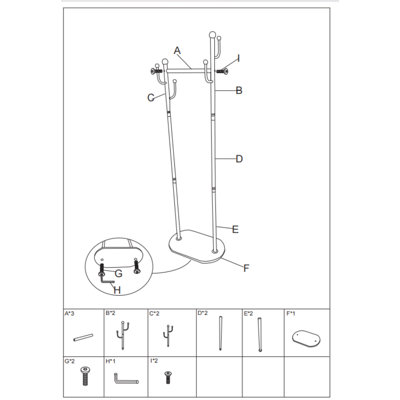 45cm Clothing Rack