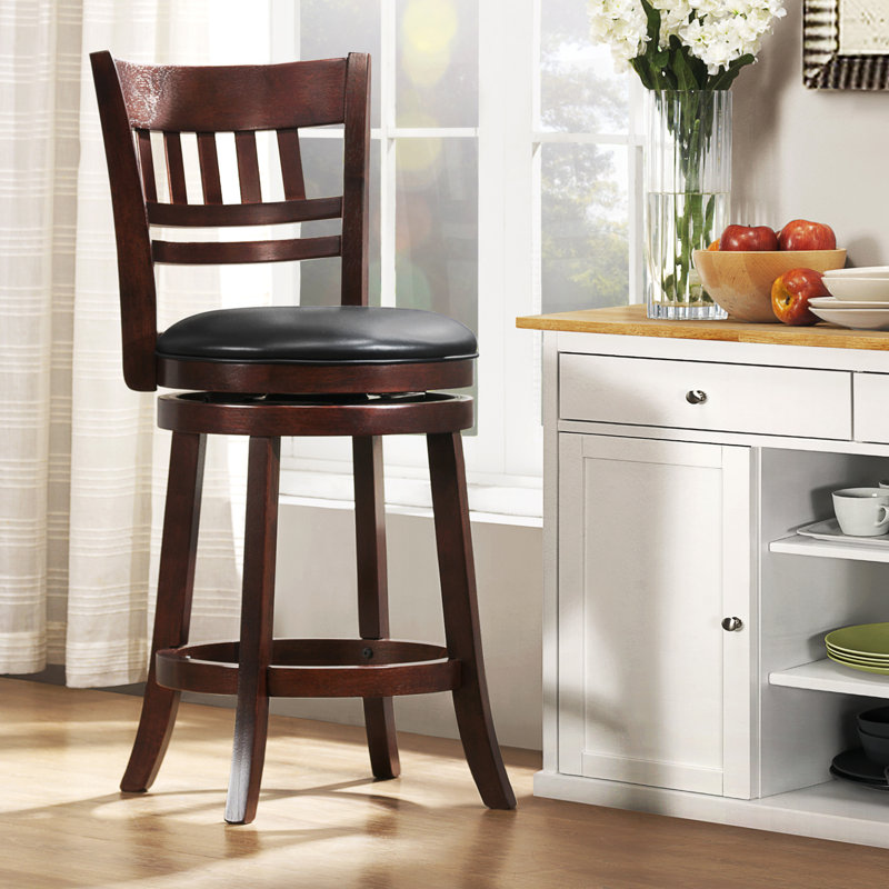 Tabouret pivotant Amerah, Tabouret de comptoir (assise de 24 po de hauteur)