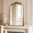 Vintage Gold Wall Mirror 19x31 Inch, Antique Baroque Ornate Brass Frame, Arched Design for Bathroom, Living Room, Fireplace, Entryway-1862262064