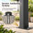 12 ft. W x 6 ft. D Metal BBQ Gazebo with Galvanized Steel Hardtop Roof and Dual Side Serving Shelves, Outdoor Patio Shelter Backyard Pavilion for Grilling, Dining and Entertaining