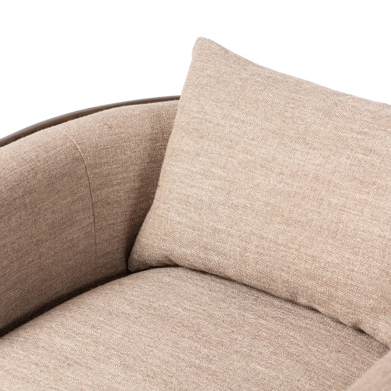 June Swivel Armchair, Alcala Fawn Polyester Blend