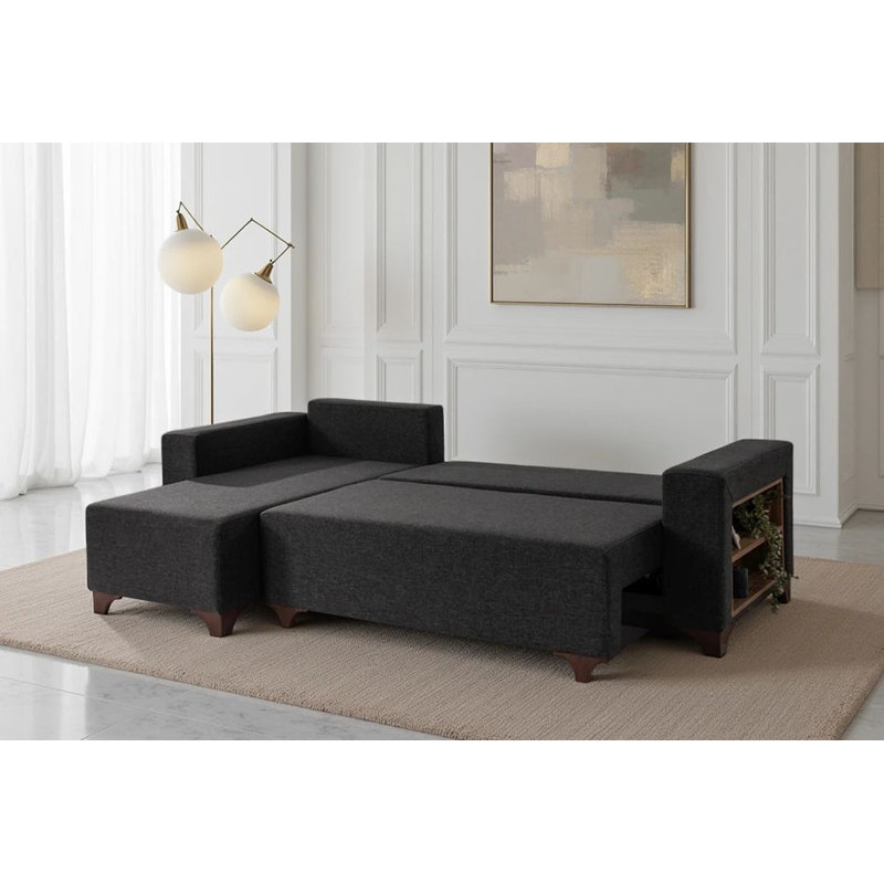 Canapé-lit d'angle, Anthracite