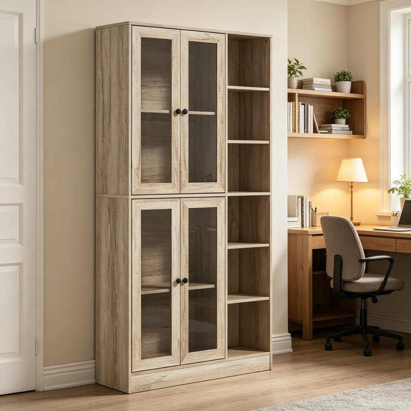 4 -Door Rectangle Accent Cabinet