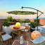 Parasol lumineux à énergie solaire à DEL-588051240