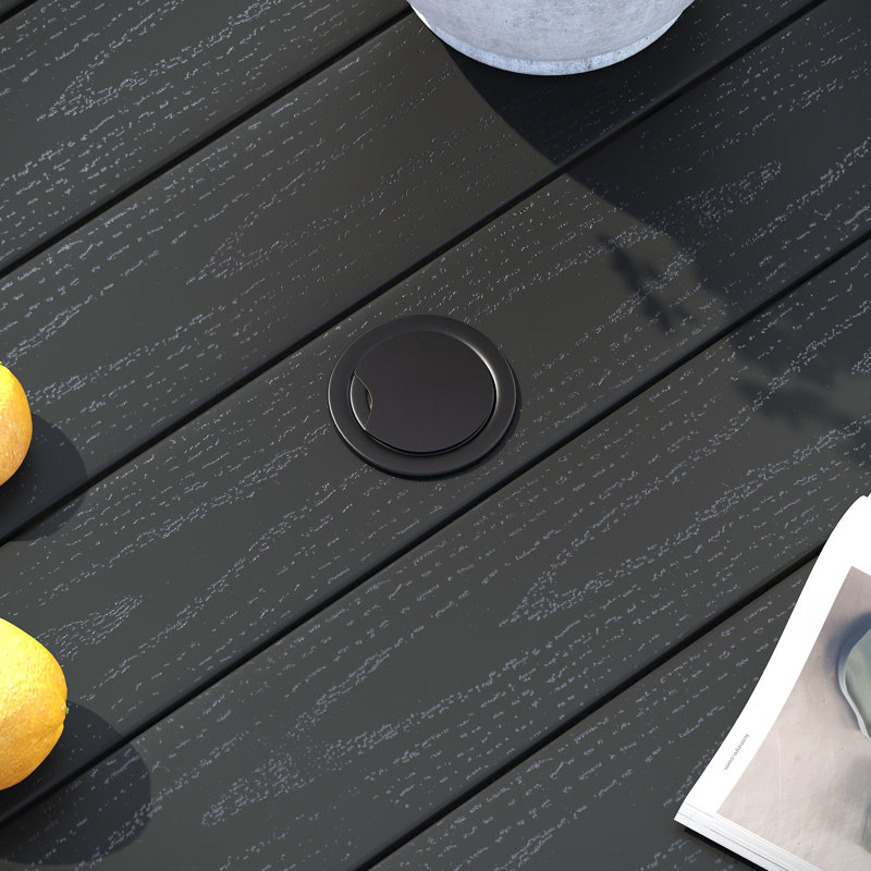 Patio Dining Set, Black