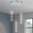 Desray 3 - Light Black,Chrome LED Cluster Pendant-1564310994
