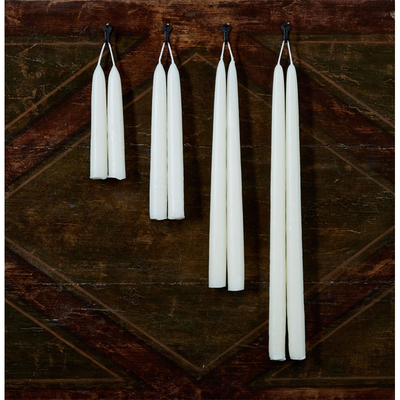 Unscented Taper Candle, Ivory, 8'' H