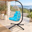 Fauteuil à œufs pliable en osier Albie-1635648959